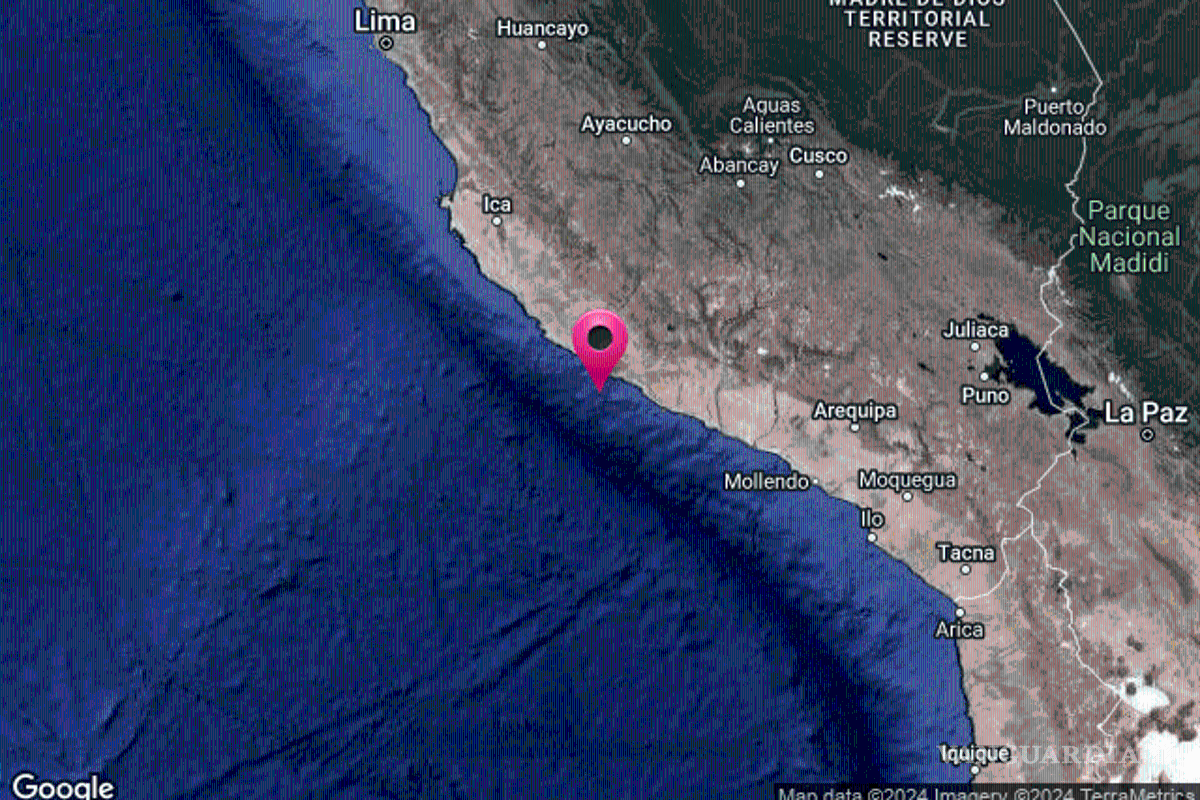 Sacude sismo de magnitud 6.3 a Perú; no reportan daños