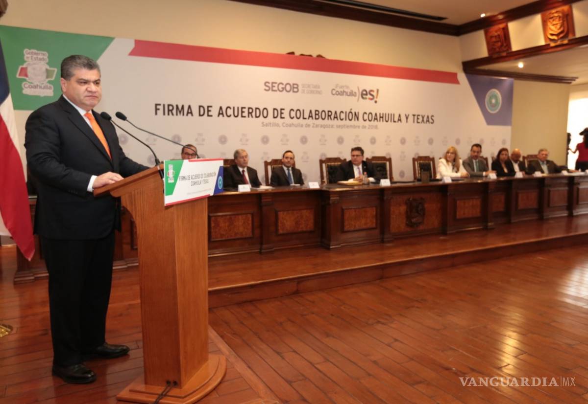 $!Firma Miguel Riquelme convenio de colaboración de seguridad, comercio y educación con Texas