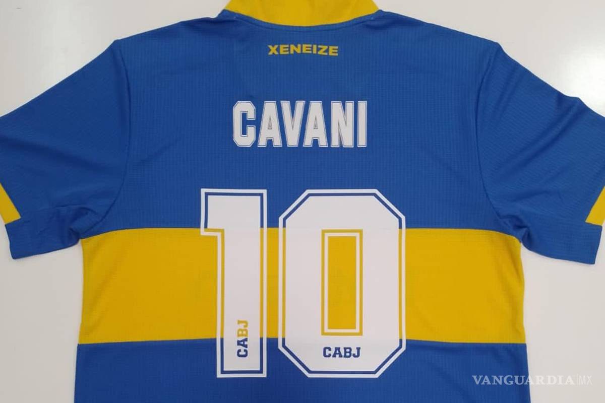 Con el ‘10’ en la espalda, llega Edinson Cavani a Boca Juniors