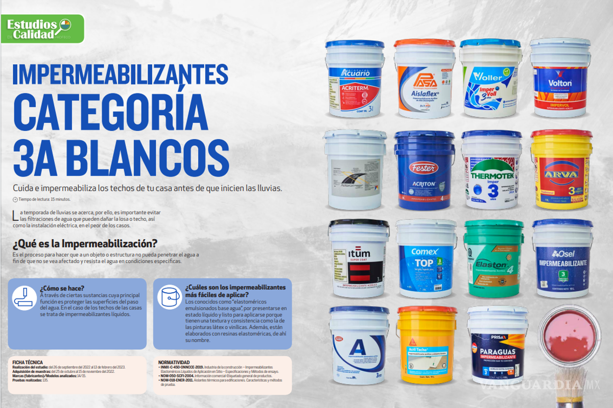 $!Acuario, Thermotek o Comex... ¿Cuál es el mejor impermeabilizante para no tener goteras en esta temporada de huracanes?
