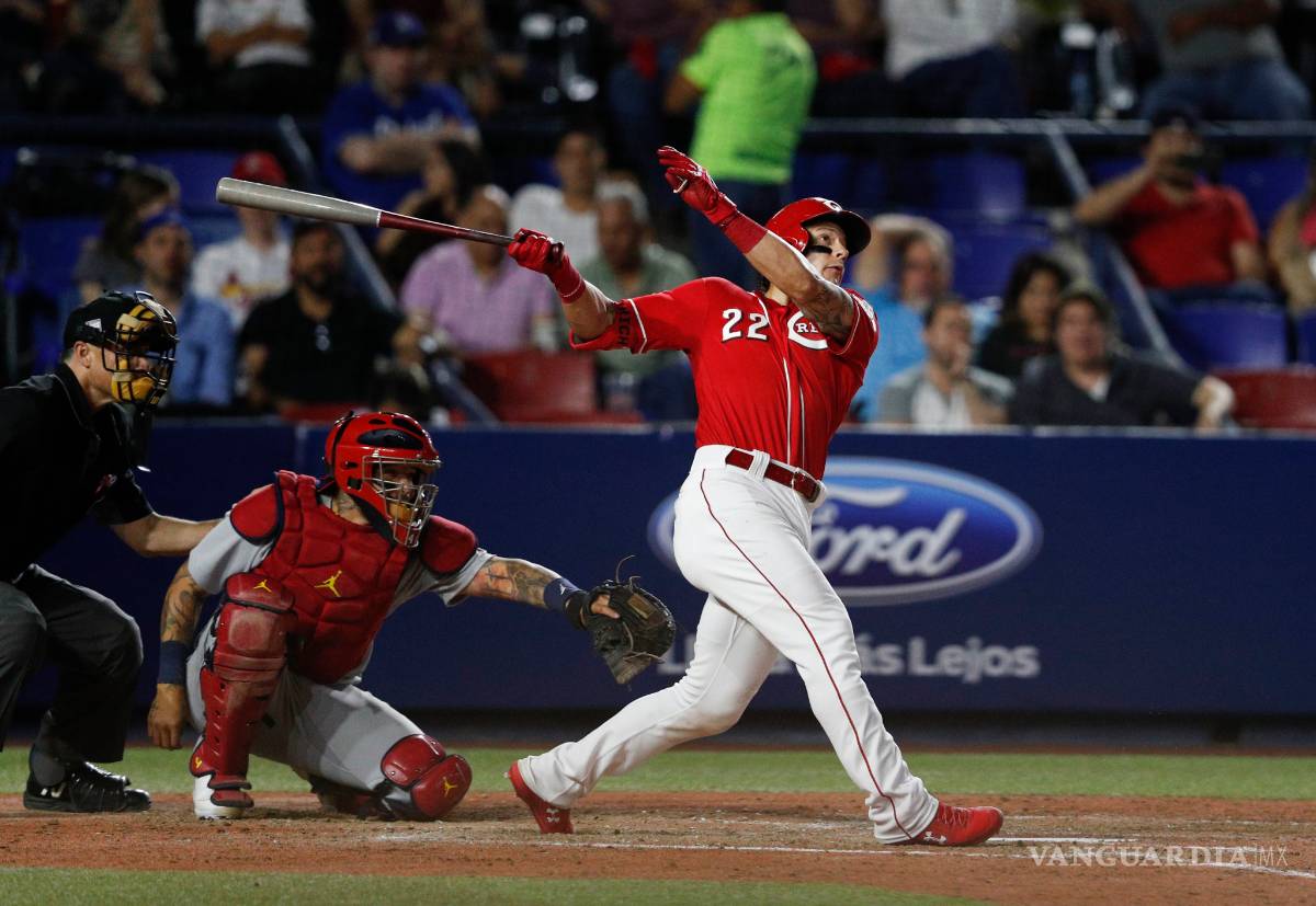 $!Los Rojos vencen a los Cardenales en el regreso de las Grandes Ligas en el Estadio Monterrey
