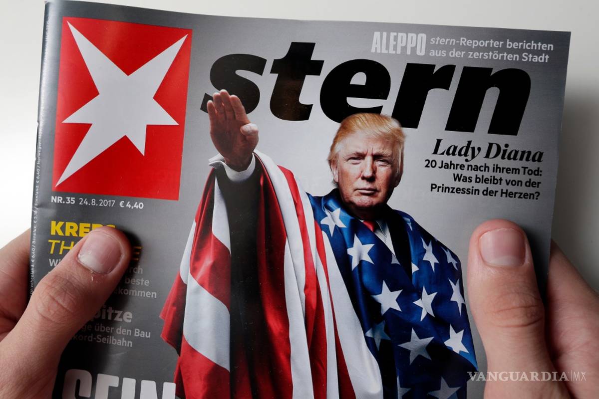 Revista alemana publica foto de Trump haciendo saludo nazi