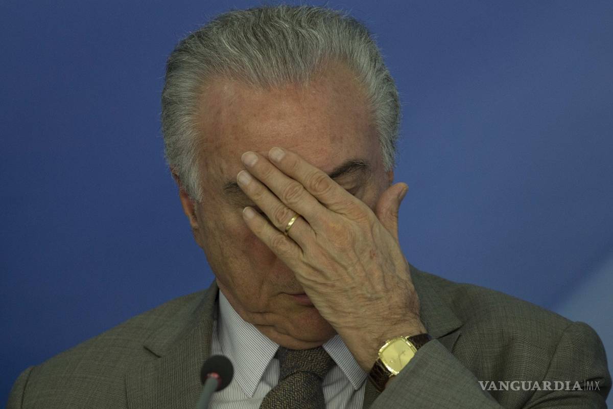 Audio sobre sobornos amenaza al presidente de Brasil, Michel Temer