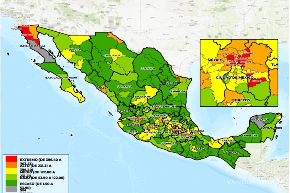 $!Los municipios donde se roban más vehículos en México