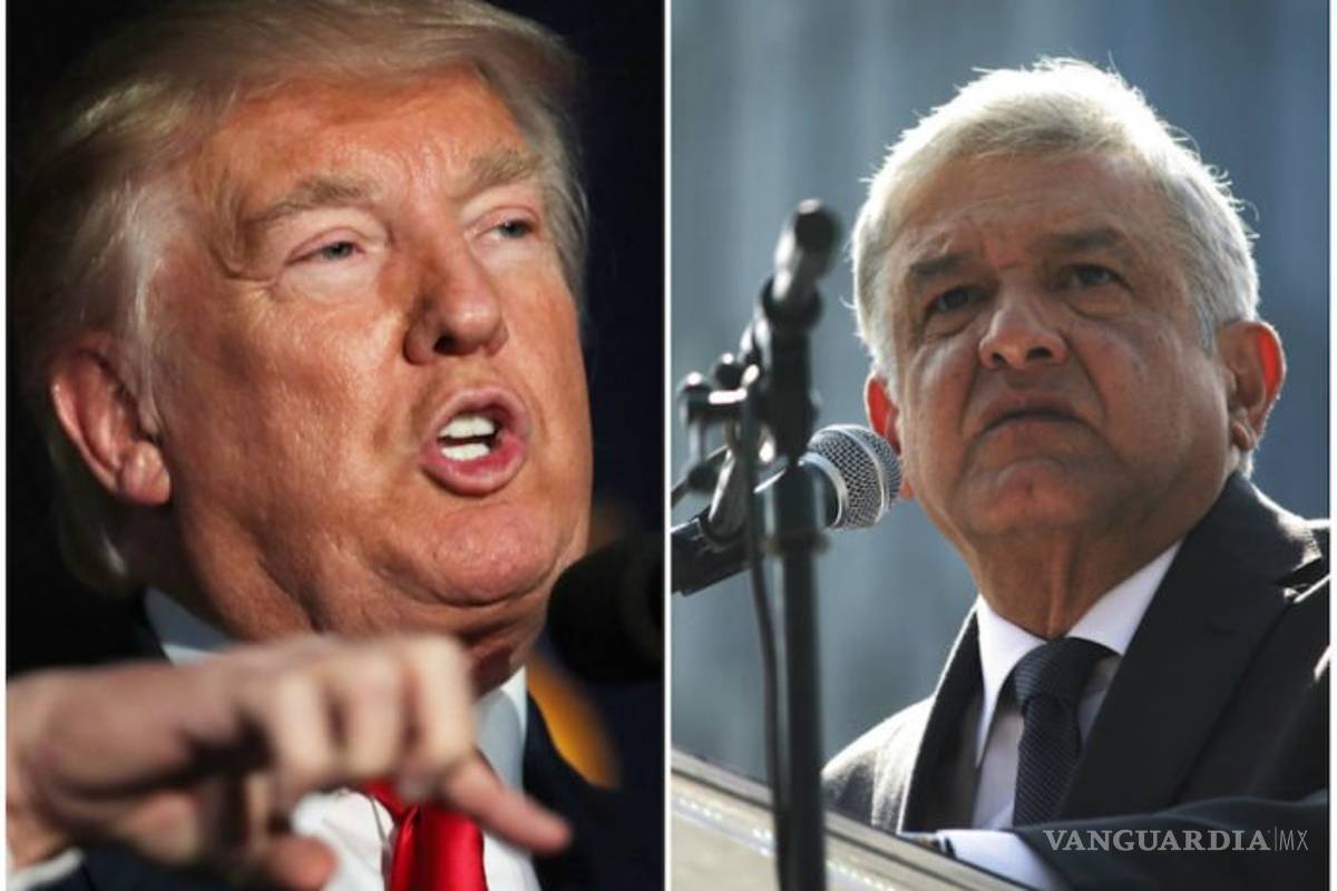 $!¿AMLO tira dardo a Trump?; nadie nos va a amenazar con militarizar la frontera, afirma