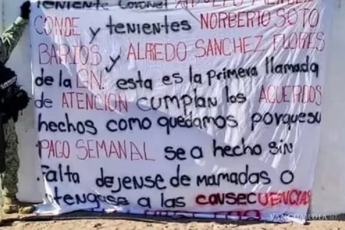“Cumplan los acuerdos”, Los Chapitos amenazan a la Guardia Nacional en Sonora