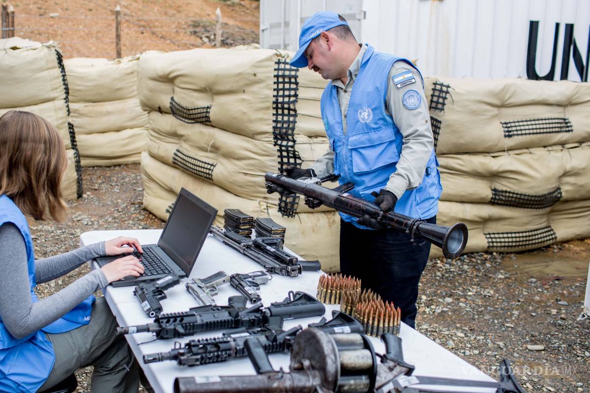 Entrega FARC otro 30% de sus armas a la ONU