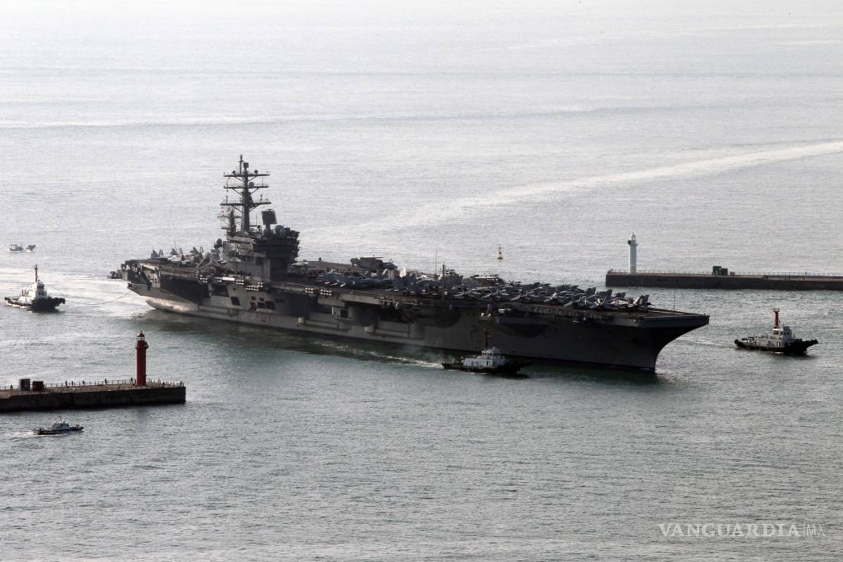 Envía EU otro portaaviones a aguas de la península de Corea