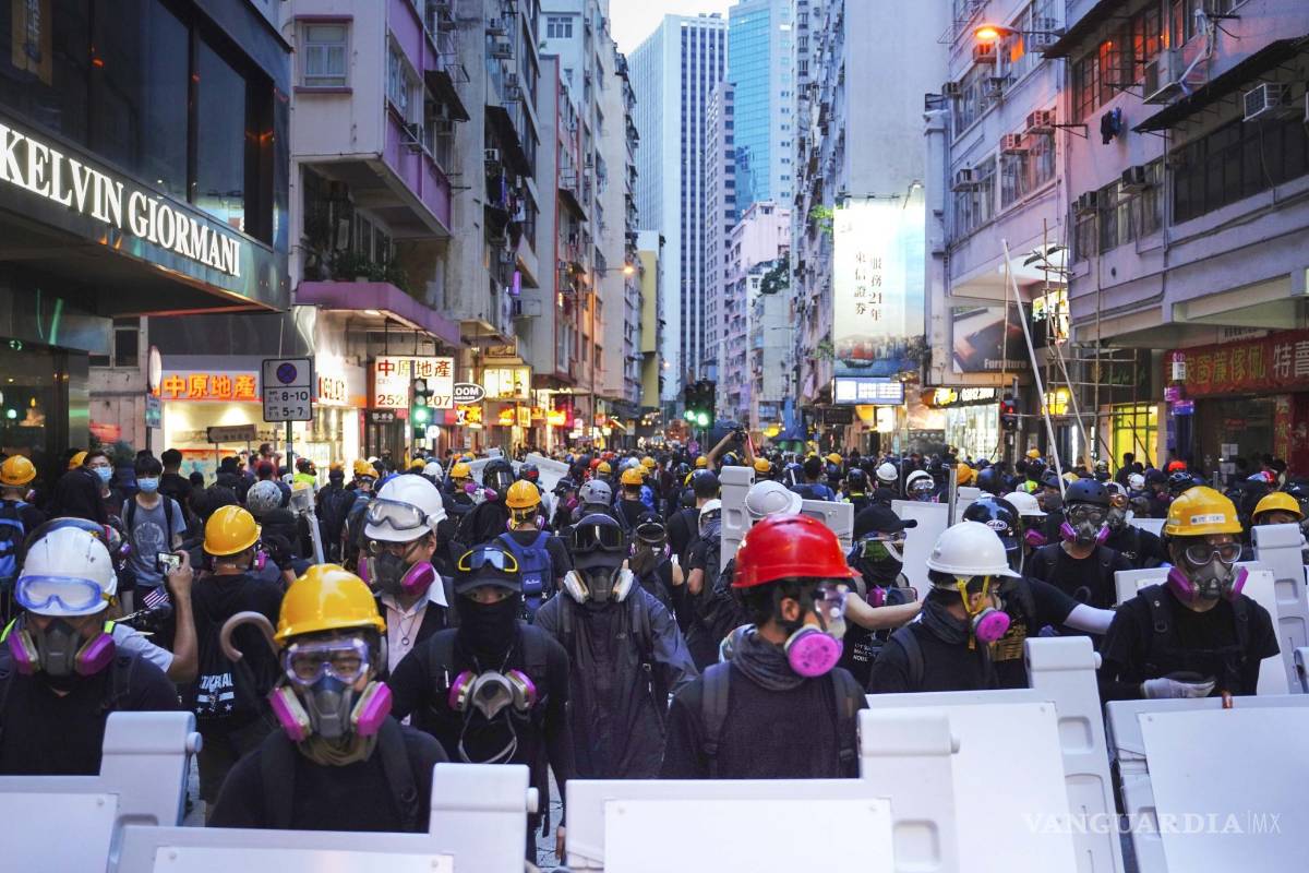 Manifestantes piden a Donald Trump que "libere" Hong Kong