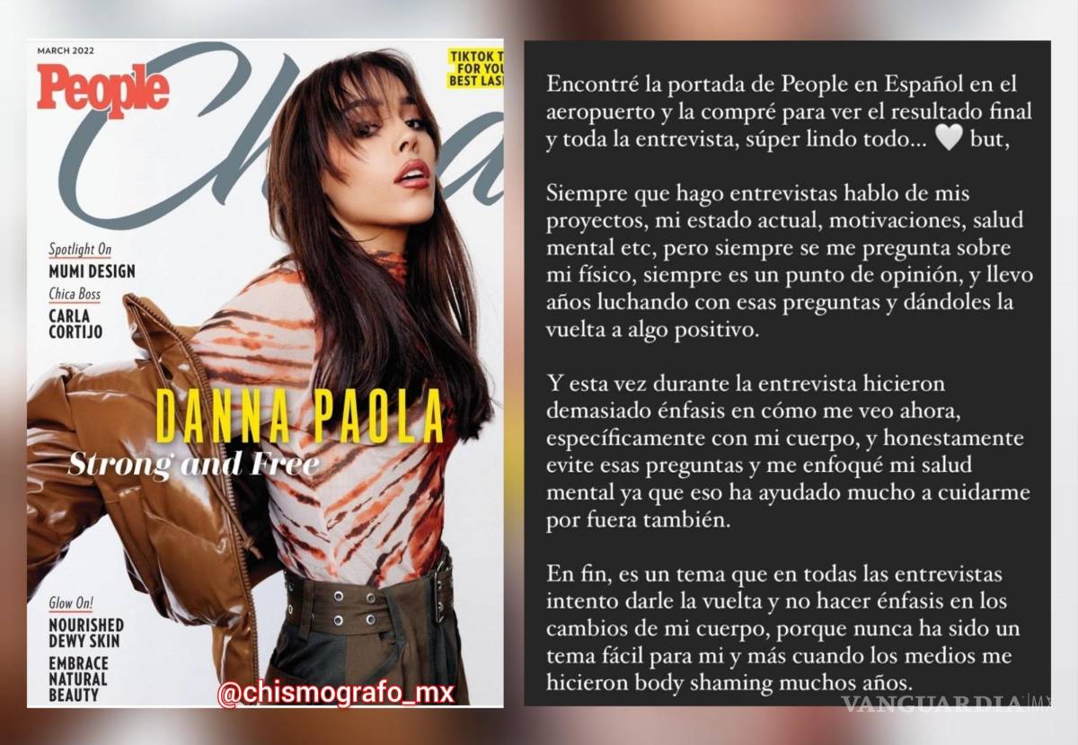 $!Danna aparece en la portada del mes de marzo, y a pesar de estar contenta con el resultado de sus fotografías, no le dio nada alegría ver su contenido.