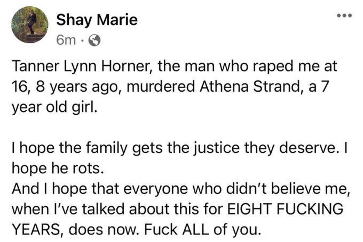 $!Asesinato de la niña Athena Strand conmociona a EU