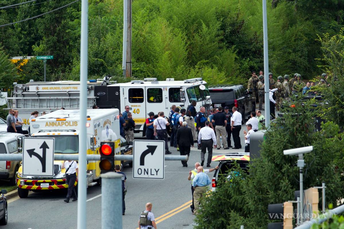 Se registra tiroteo en periódico de Maryland; reportan al menos cinco muertos