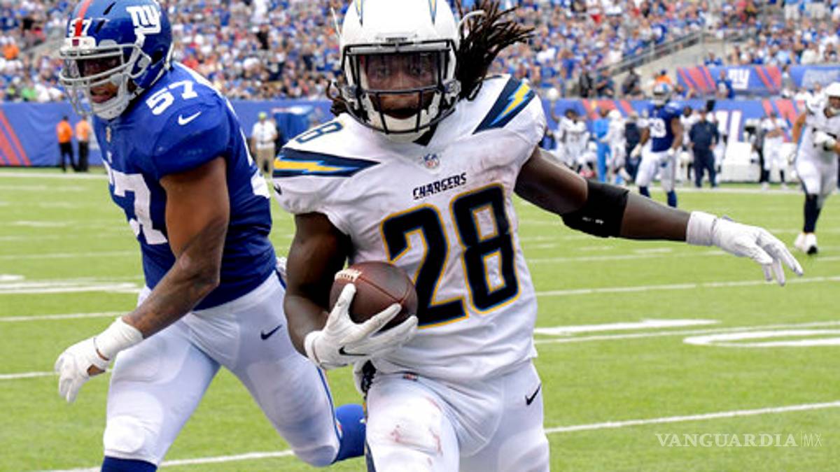 Chargers electrocutan a los Giants de Nueva York