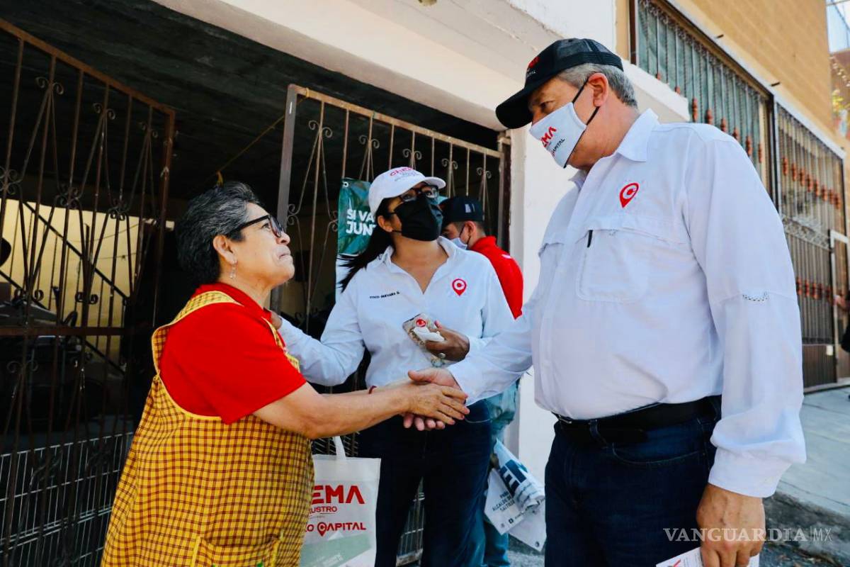 Chema Fraustro promete llevar más obras a las colonias de Saltillo
