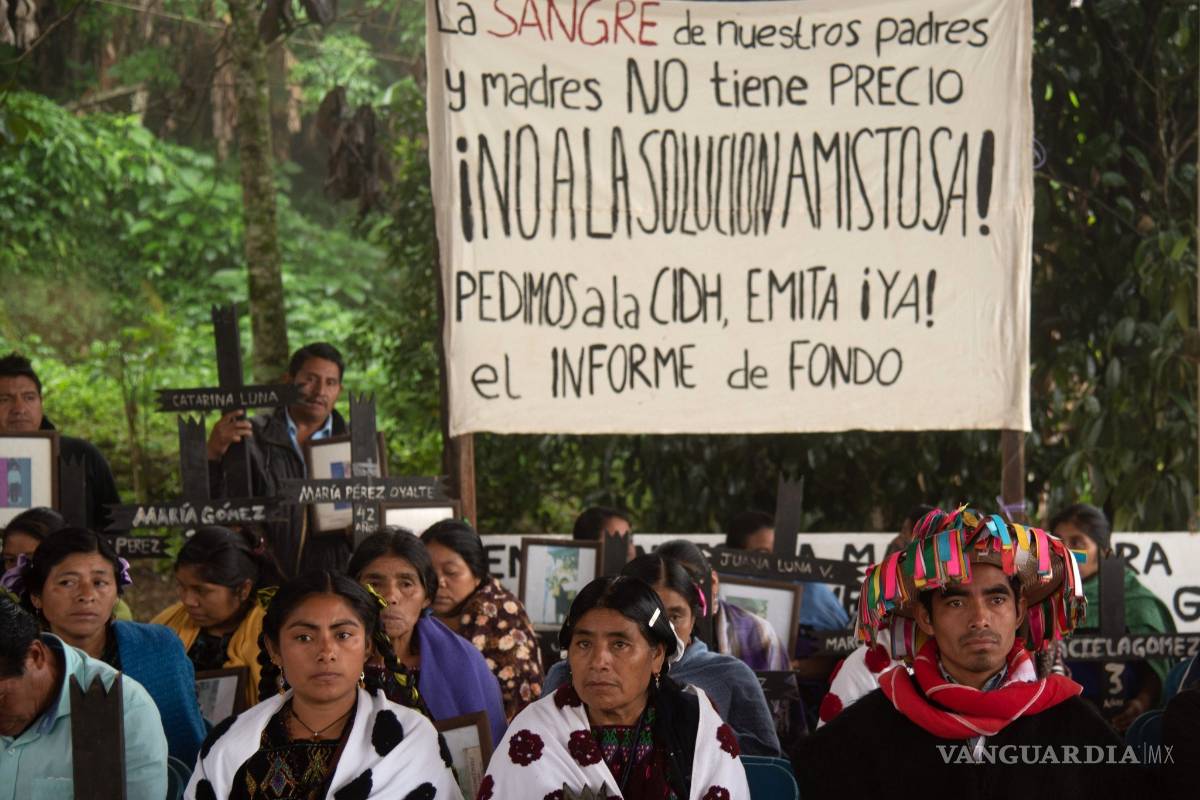 Supervivientes de Acteal exigen a la CIDH que determine si se violaron los derechos humanos