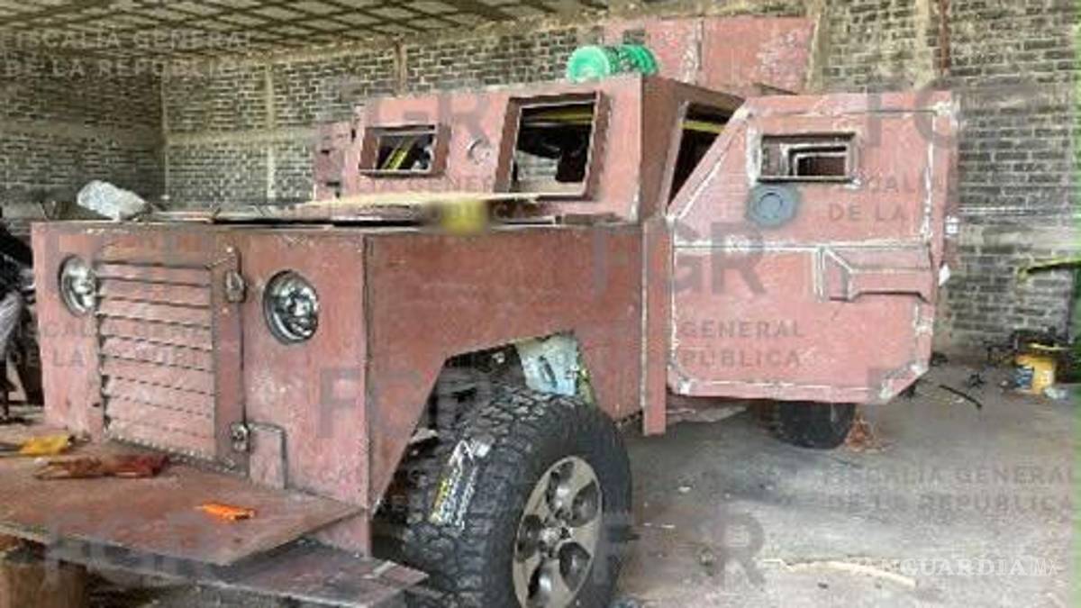 Caen “monstruos” en Sinaloa: FGR asegura vehículos blindados en cateo en Guasave
