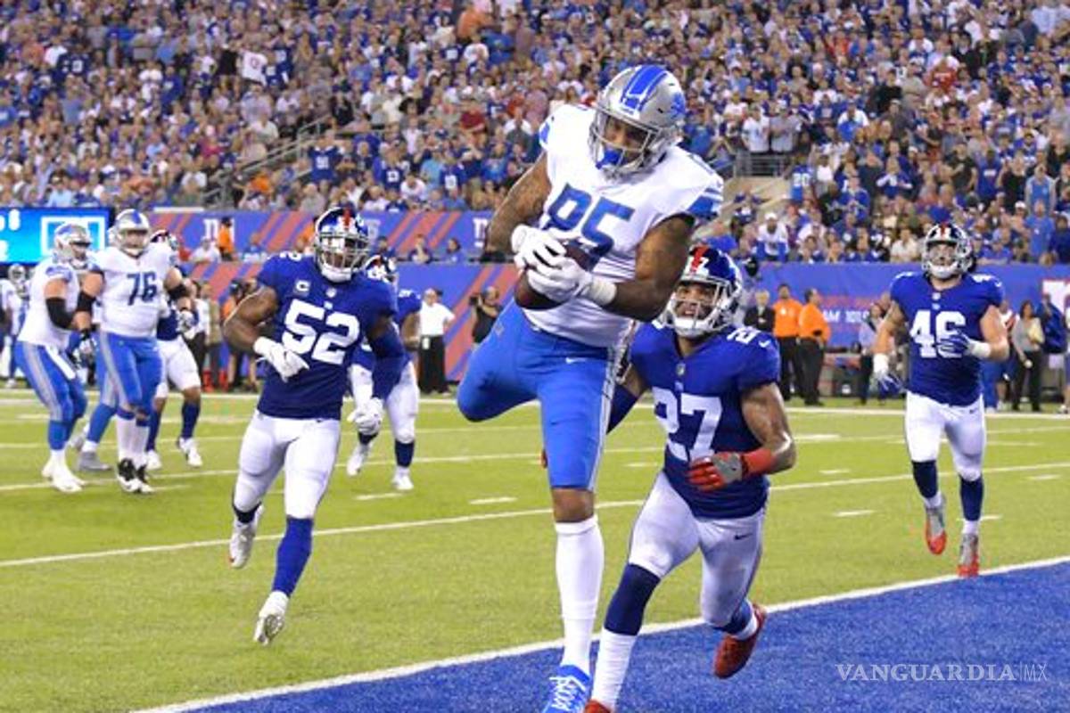 Los Giants siguen dormidos y Detroit aprovechó para ganar el lunes por la noche