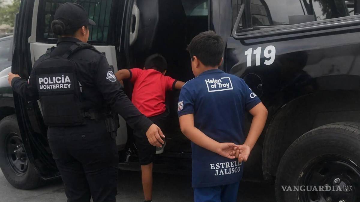 Niños de siete años se extravían en Nuevo León por salir a buscar un campo de fútbol