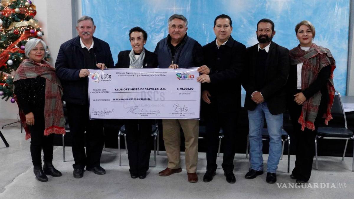 Entrega patronato de la Feria Saltillo más de 3.6 mdp para organismos de la sociedad civil