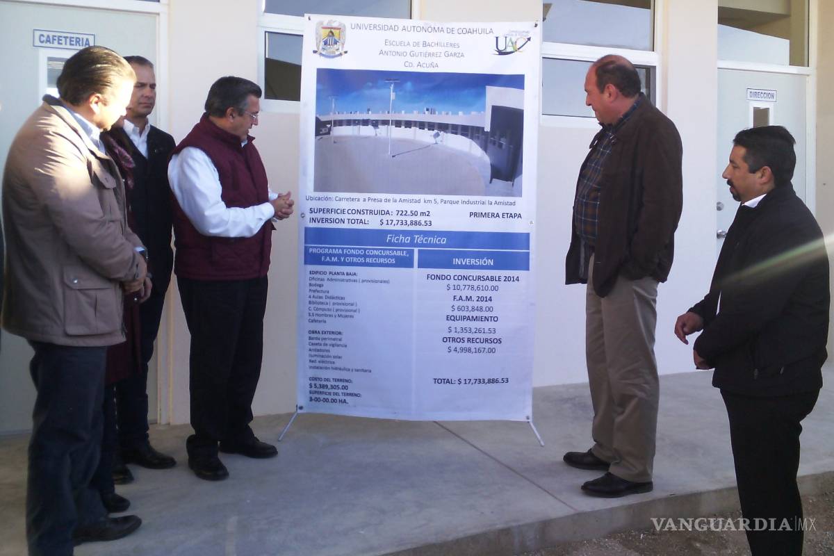 Entrega RMV la prepa Don Antonio Gutiérrez Garza