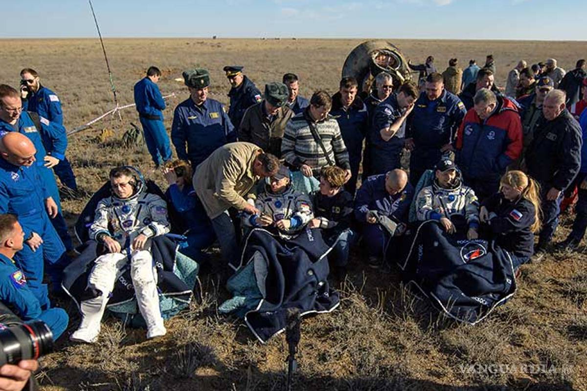 Regresan a la Tierra 3 astronautas desde la Estación Espacial Internacional