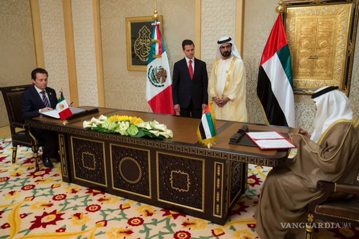 Pemex firma acuerdos con dos empresas petroleras de Emiratos Árabes