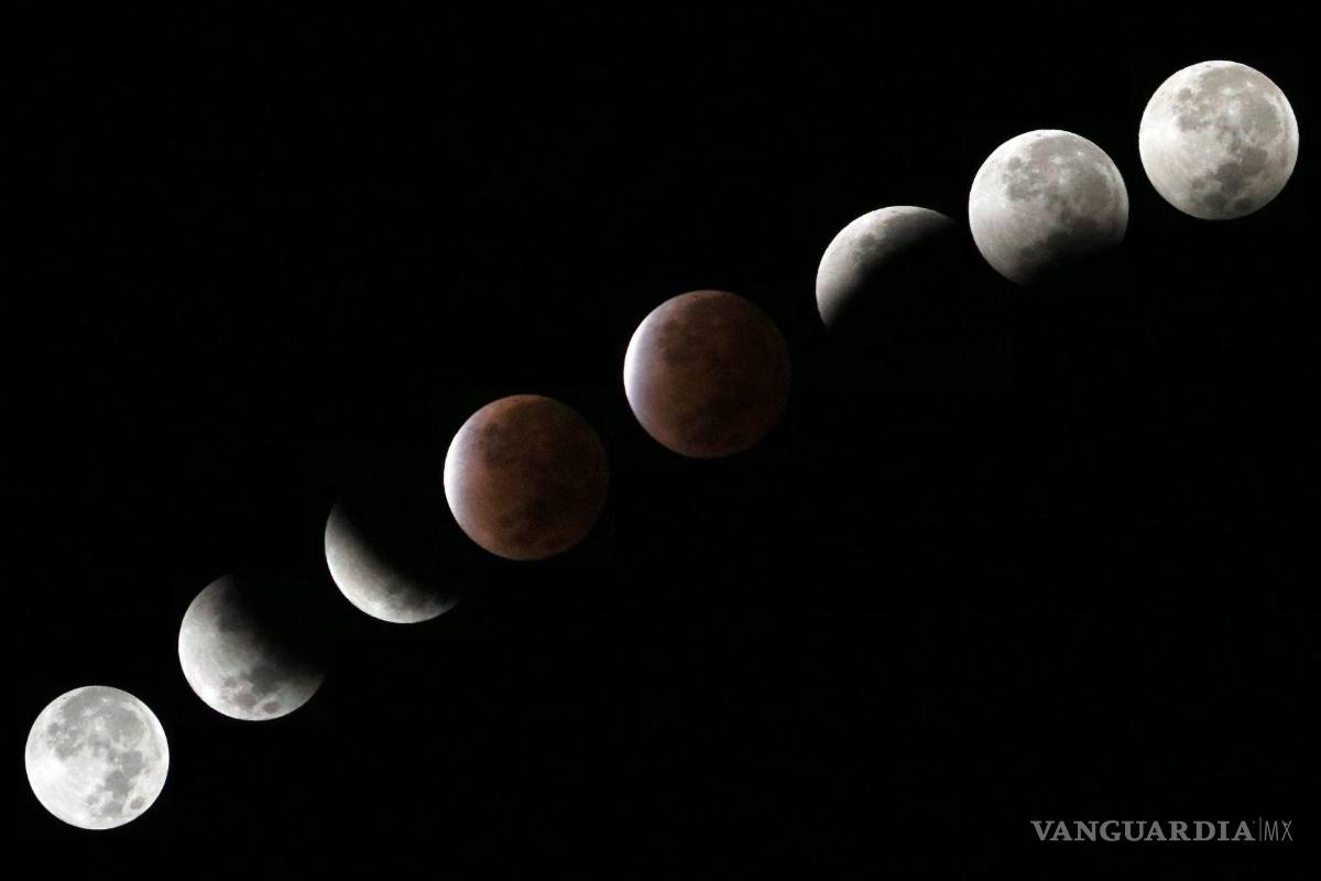 Eclipse lunar parcial más largo del siglo en imágenes