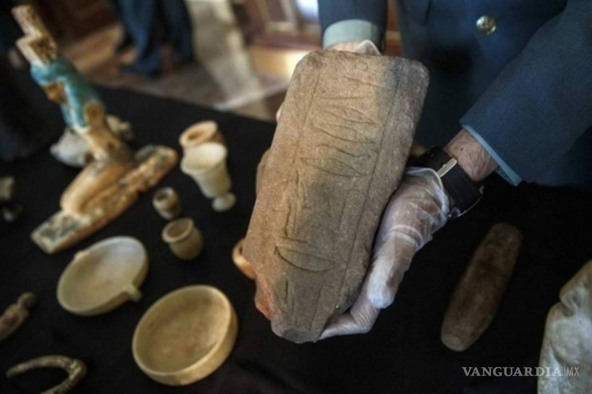Incautan en Egipto más de 30 piezas arqueológicas obtenidas ilegalmente