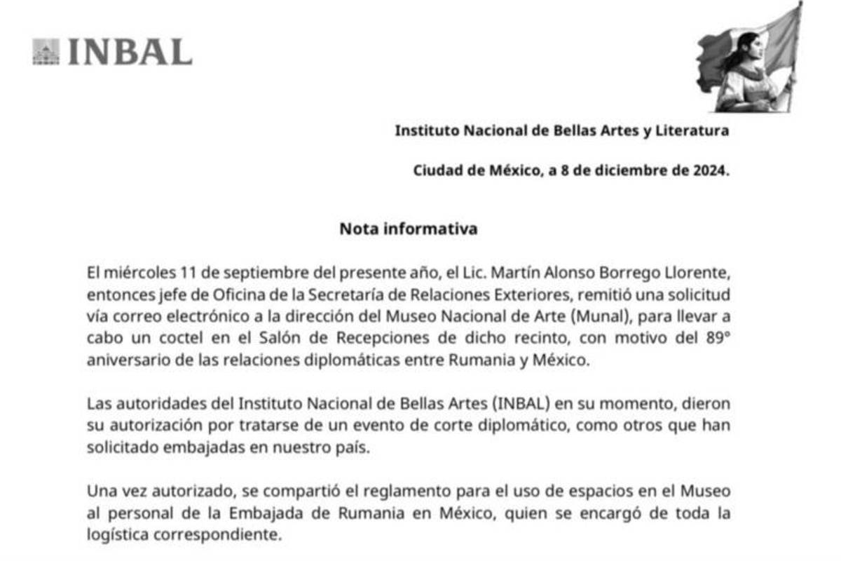 $!Exfuncionario de la SRE tuvo su boda en el MUNAL, renuncia y será investigado