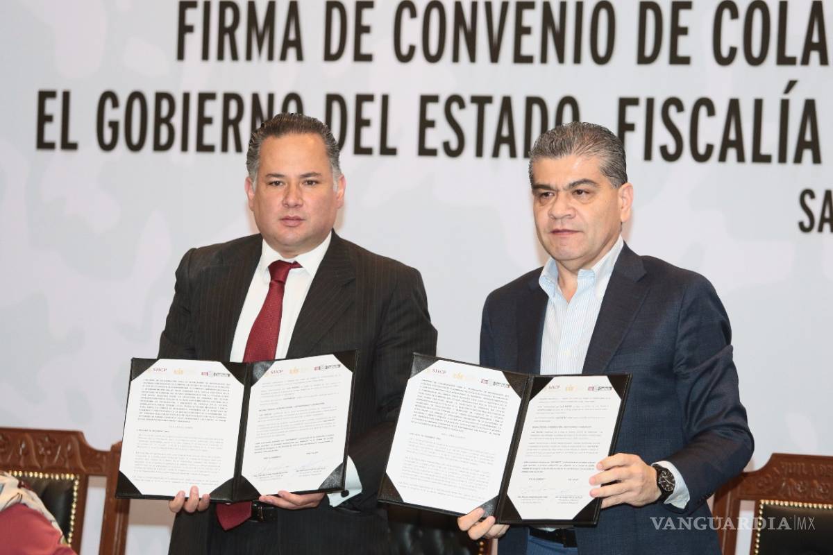 Coahuila y Gobierno Federal firman convenio para combatir lavado de dinero