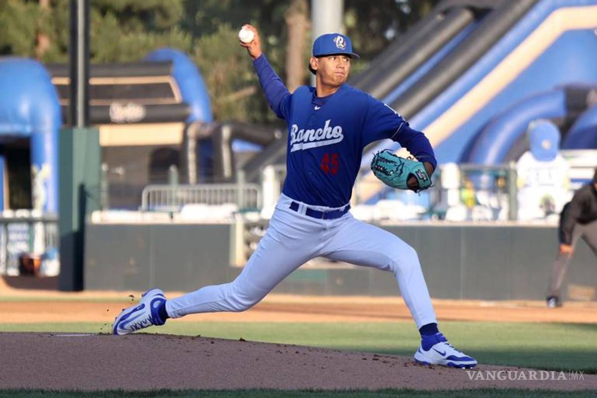 El brazo del ‘Pulpito’ Zazueta va escribiendo su historia; es figura en filial de los Dodgers