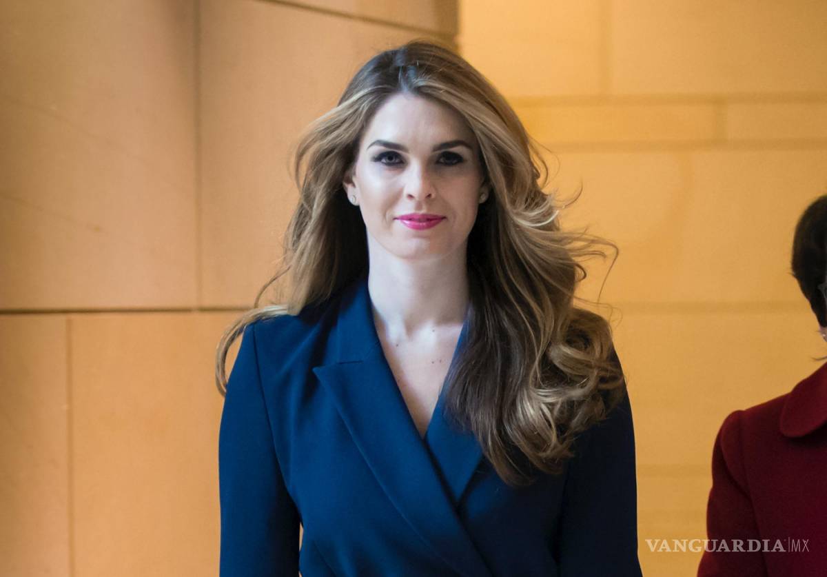$!27/02/2018. Hope Hicks, exdirectora de Comunicaciones de la Casa Blanca, llega a una reunión con la Comisión de Inteligencia de la Cámara de Representantes.