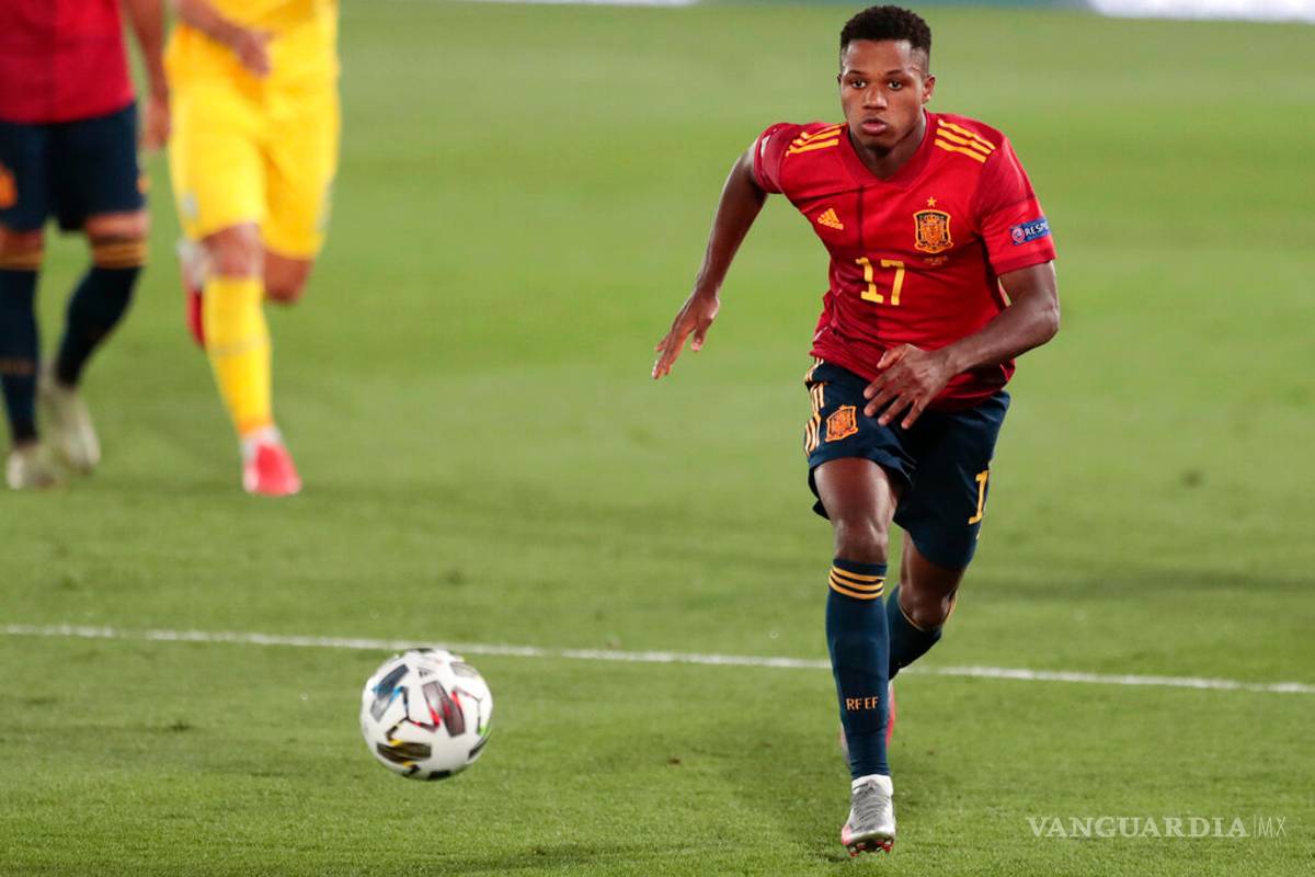 Ansu Fati se convirtyió en el goleador más joven de la Selección Española