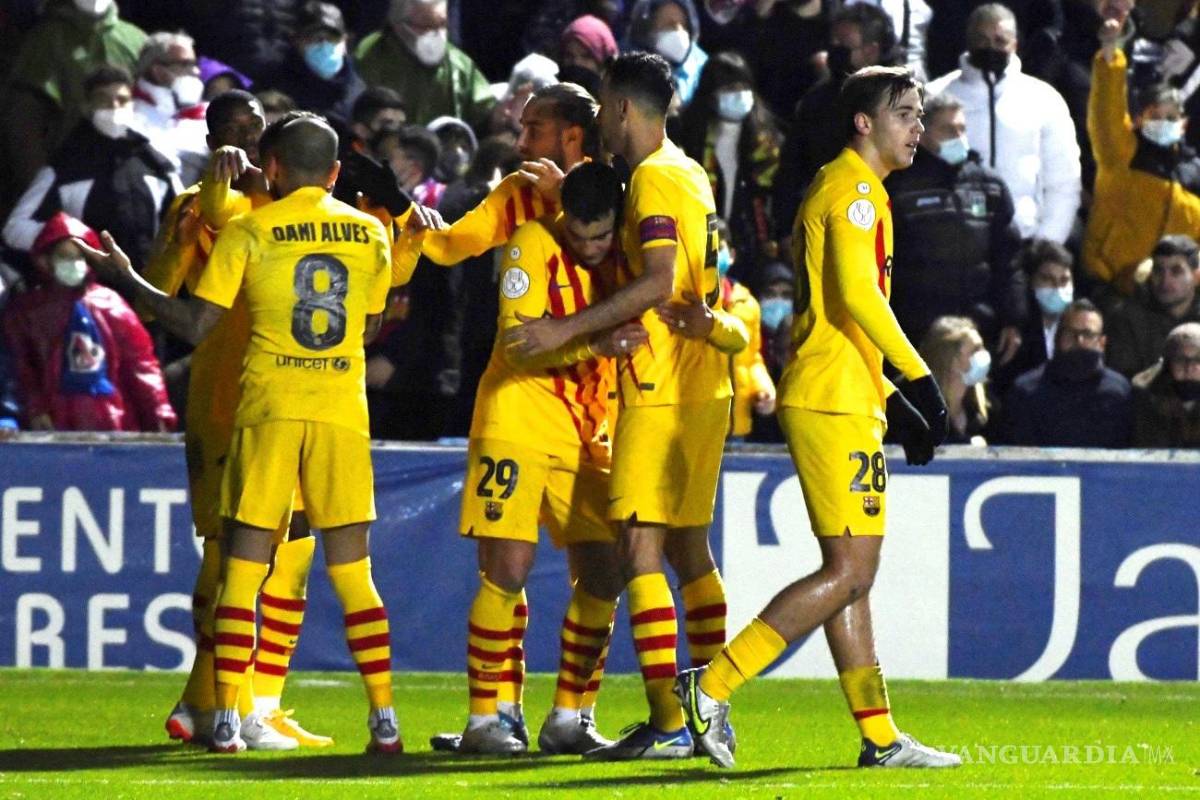 Barcelona sufre para no quedar eliminado en la Copa del Rey