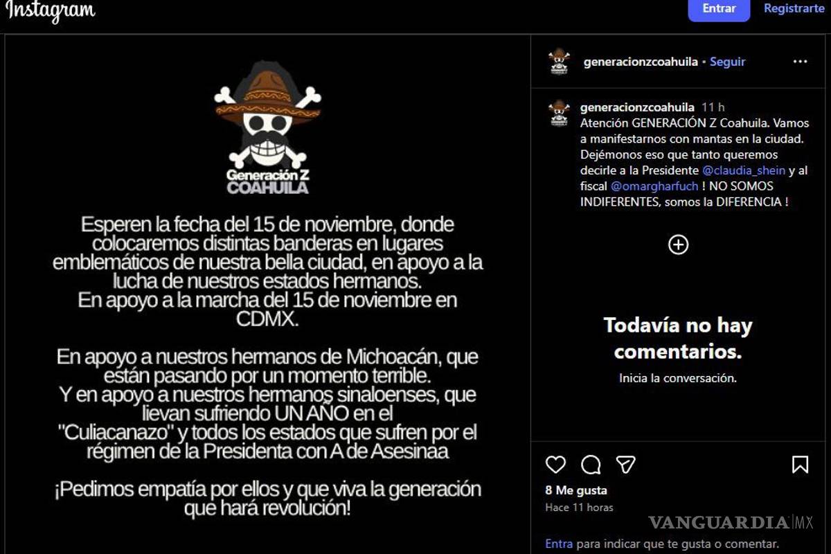 Confirman la ‘Marcha de la Generación Z’ en cinco localidades de Coahuila