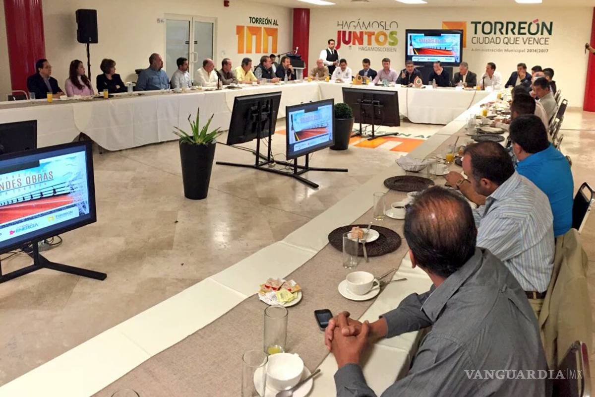 Anuncian en Torreón obras para este año por 540 mdp