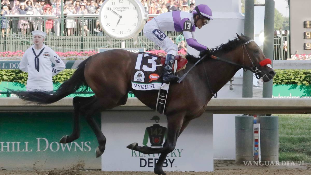 'Nyquist' y el veracruzano Mario Gutiérrez ganan el Derby de Kentucky