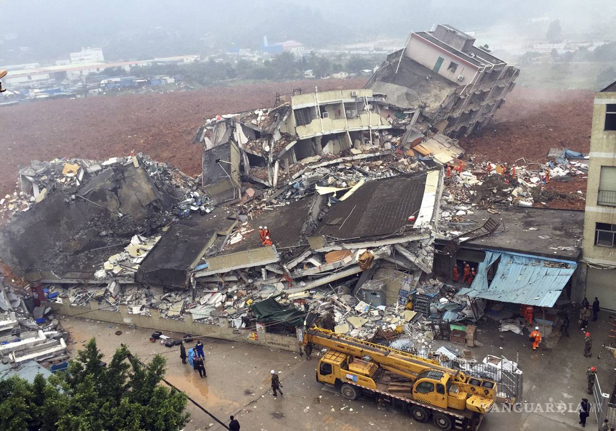 $!Hay 91 desaparecidos por alud en China