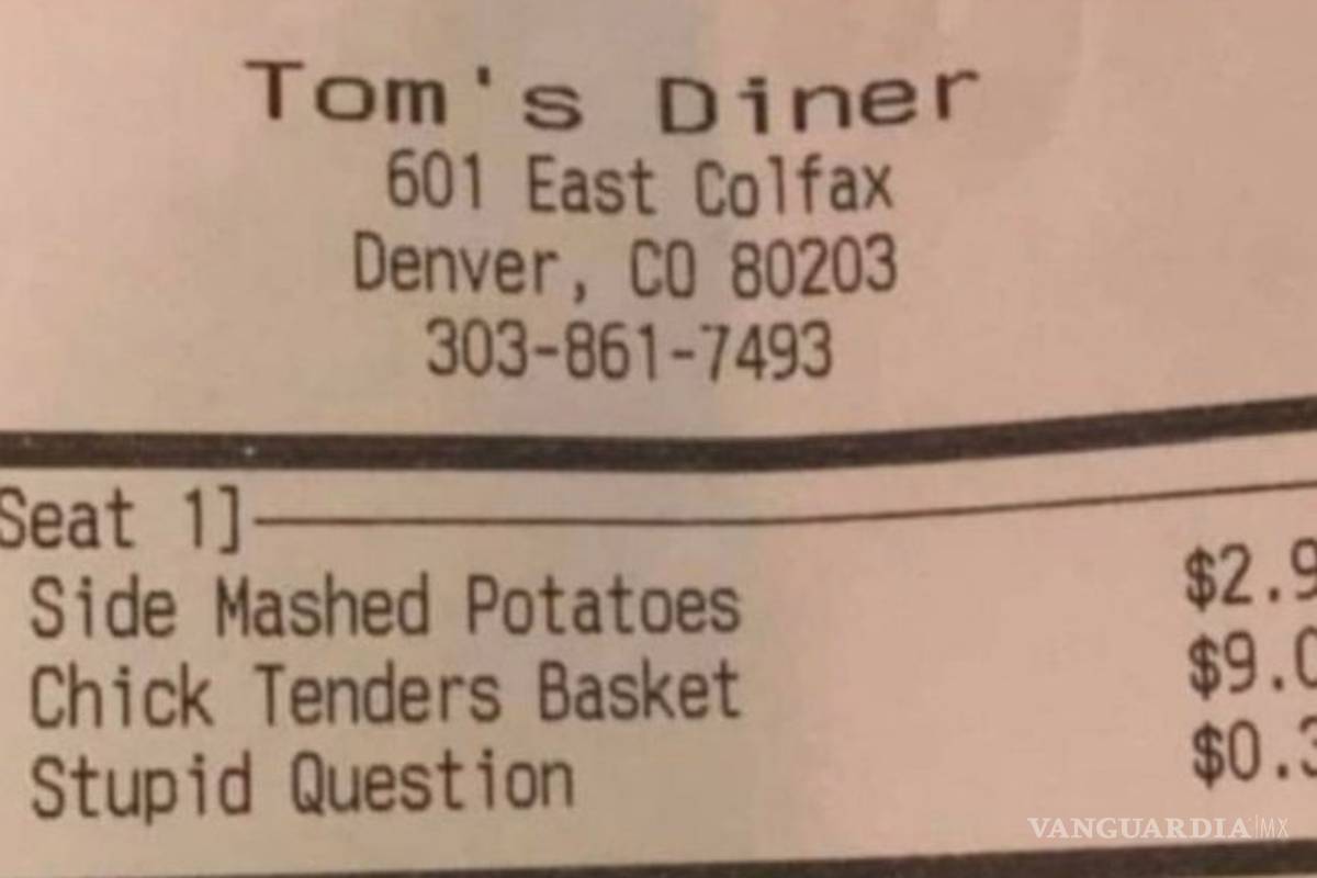 Restaurante cobra extra a clientes por cada 'pregunta estúpida'