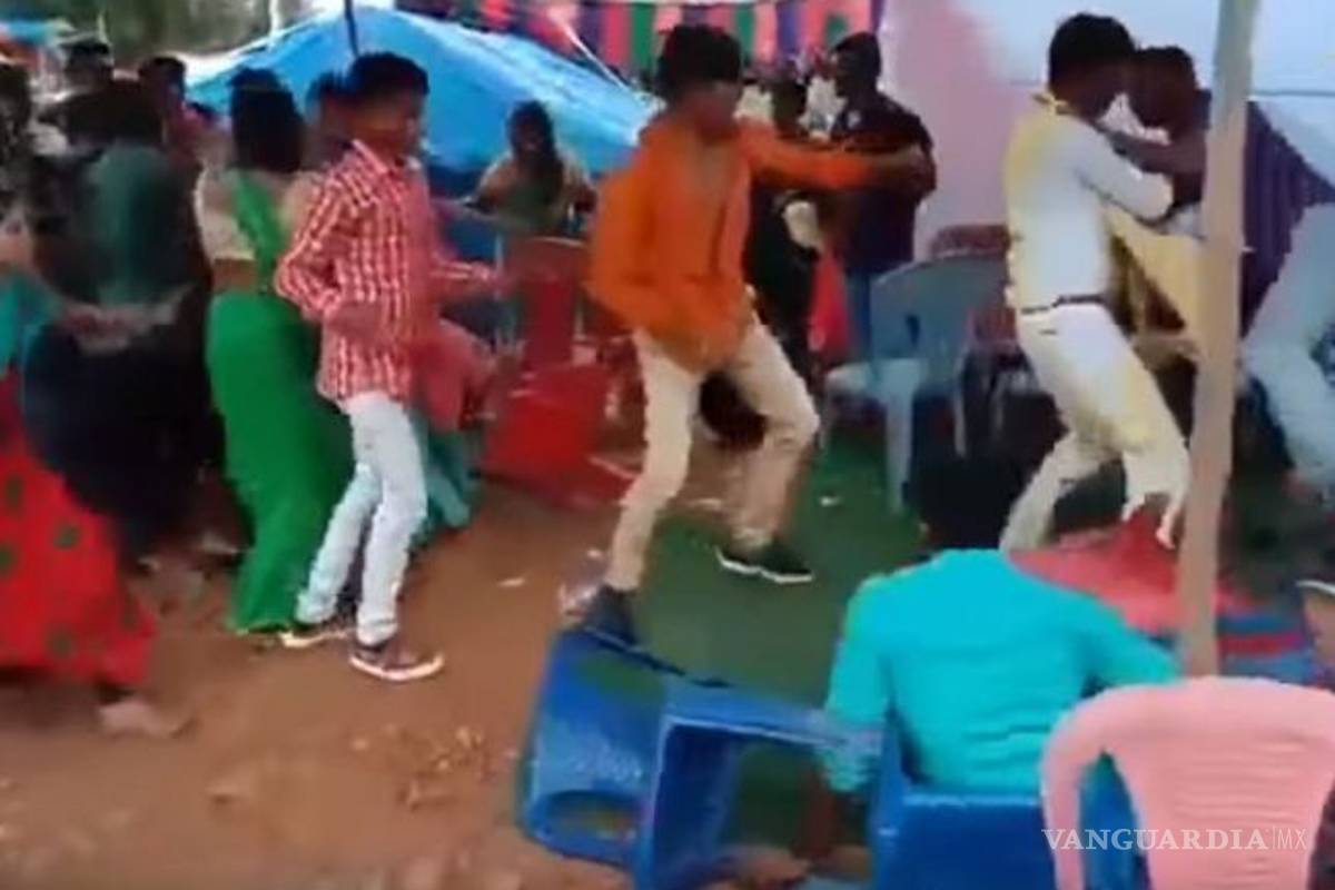 Sillazos y golpes en una boda, por la música