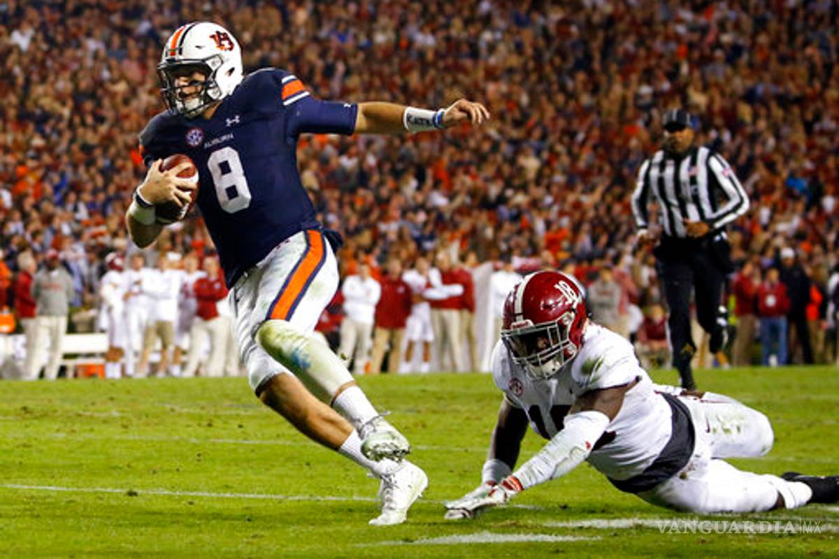 ¡Sorpresa en la NCAA! Auburn derrotó a Alabama