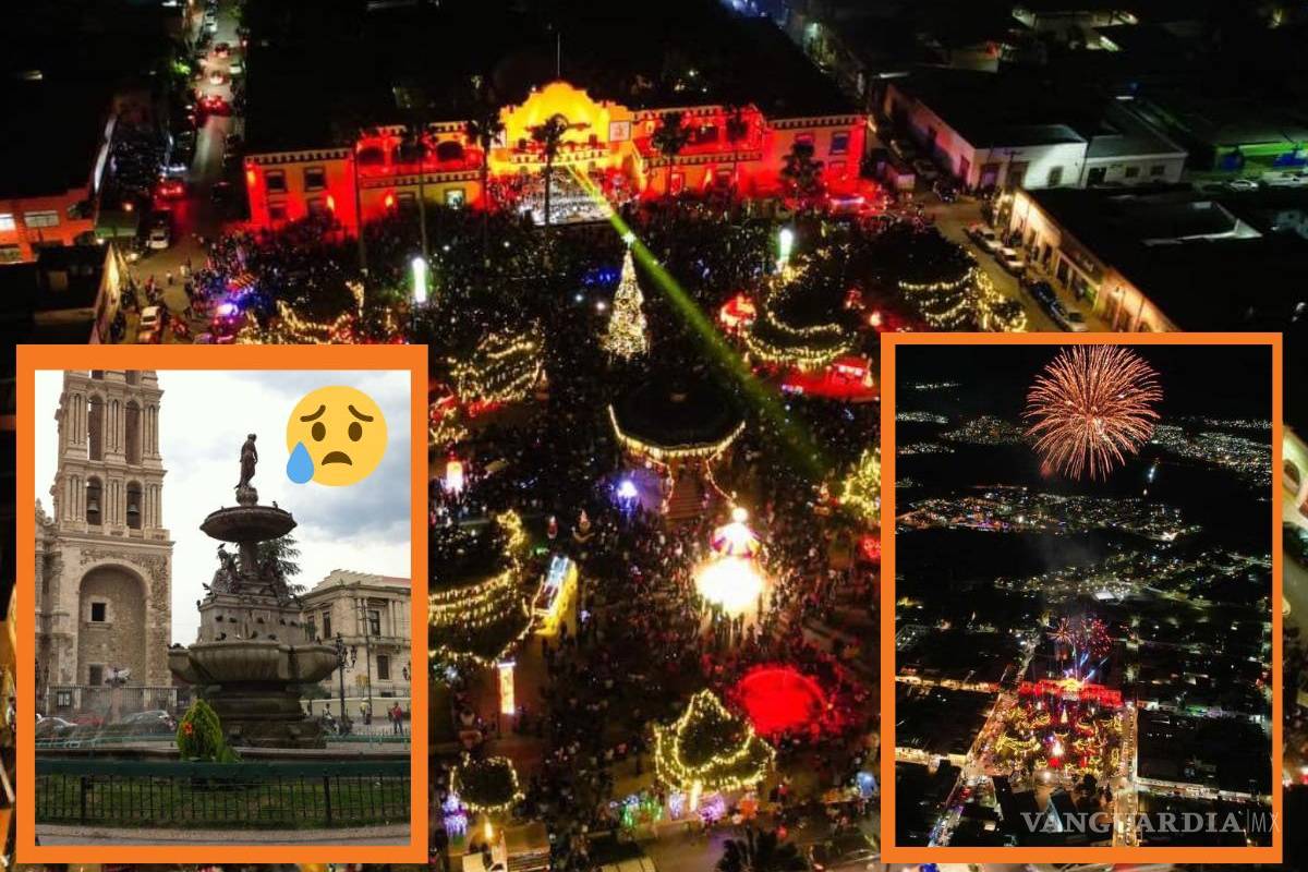 ‘¿Y el pinito de Saltillo?’: en Ramos Arizpe encienden Villa Navideña y usuarios reaccionan en redes