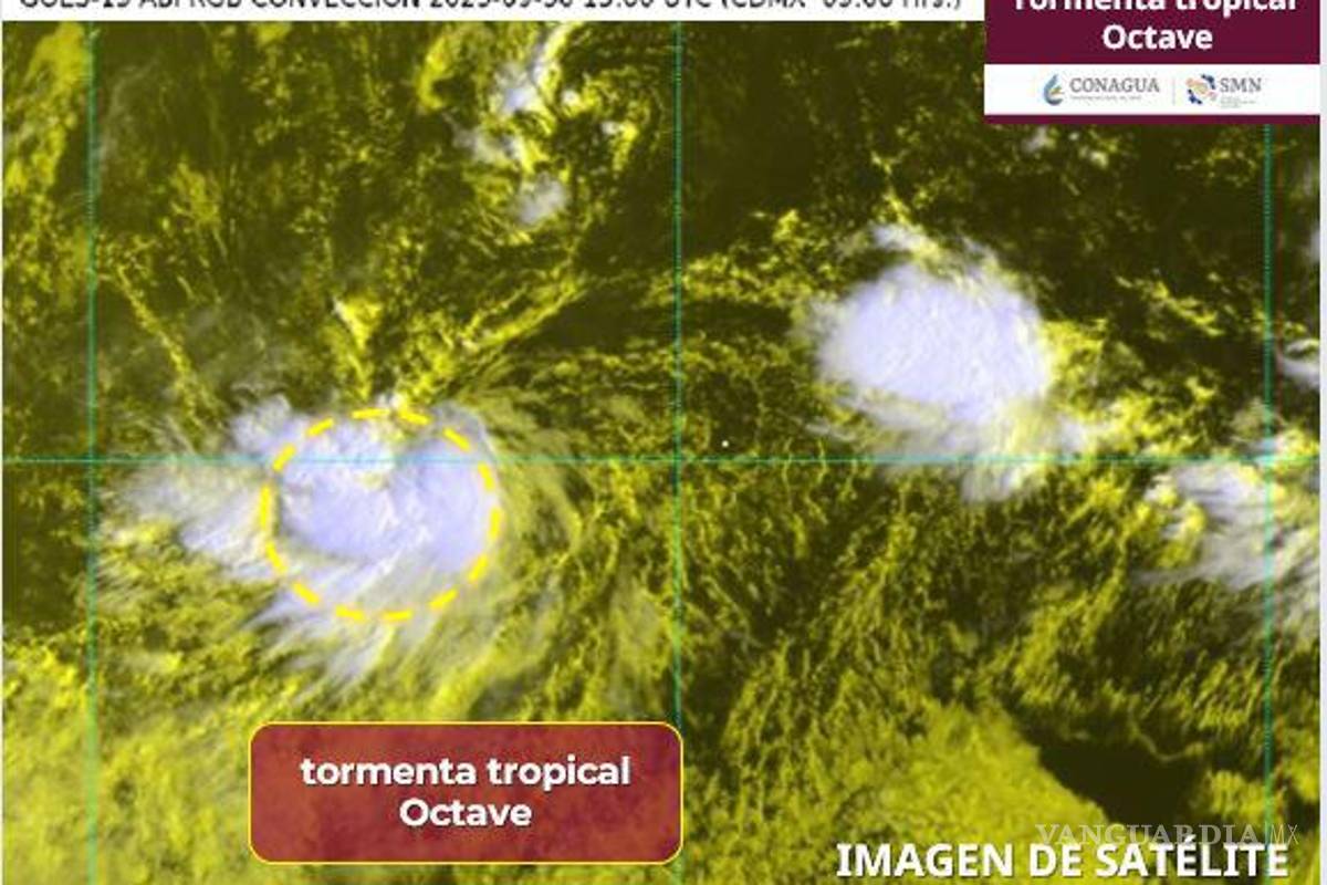 Tormenta tropical Octave se forma en el Pacífico, al sur de Baja California Sur: SMN mantiene vigilancia