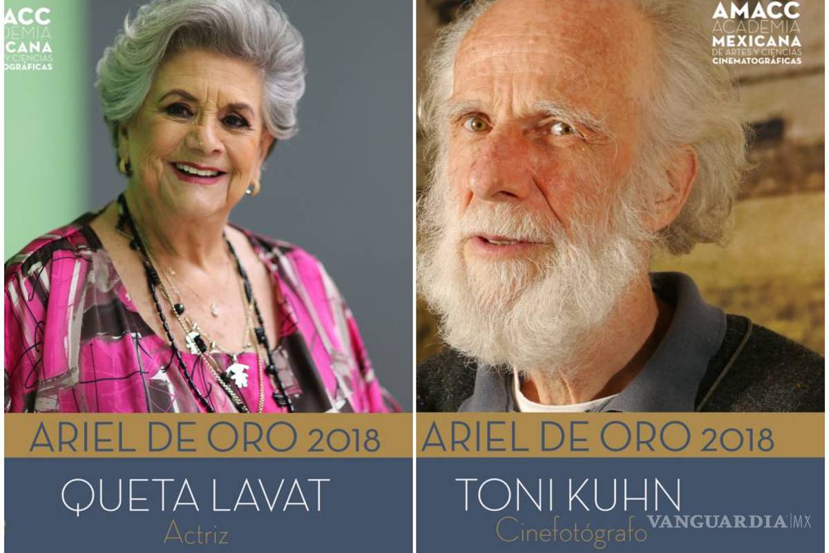 Queta Lavat y Toni Kuhn serán reconocidos con el Ariel de Oro
