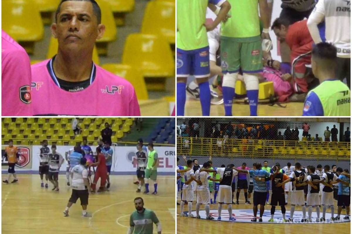 Árbitro brasileño sufre un infarto durante un partido y muere