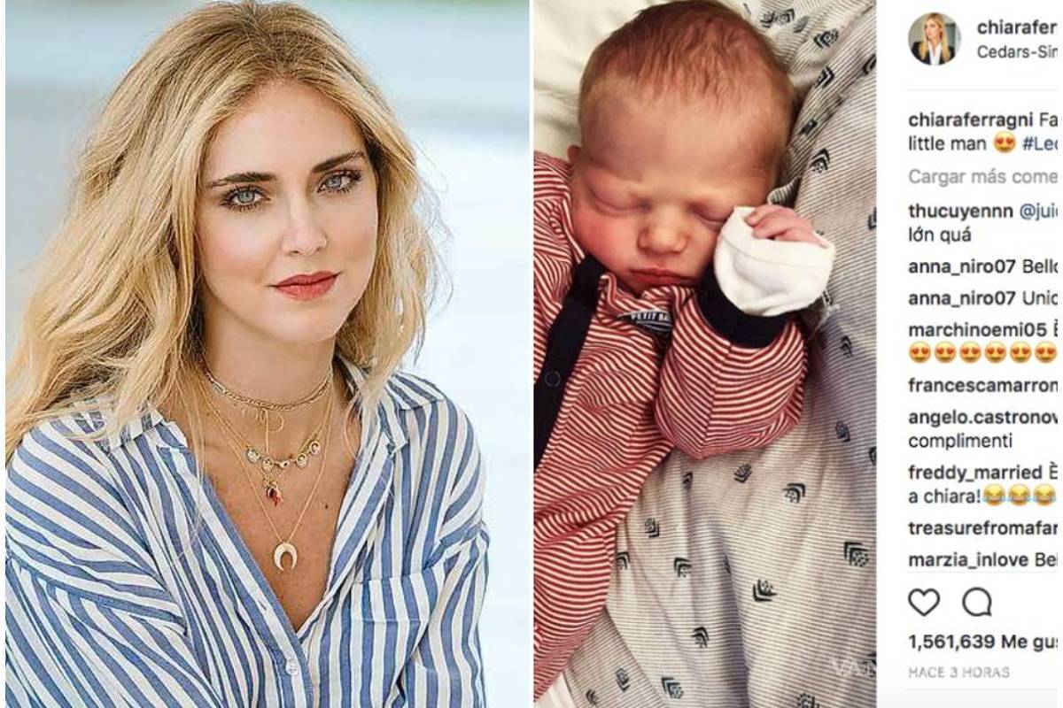 La “influencer" Chiara Ferragni presume a su hijo Leone en las redes sociales