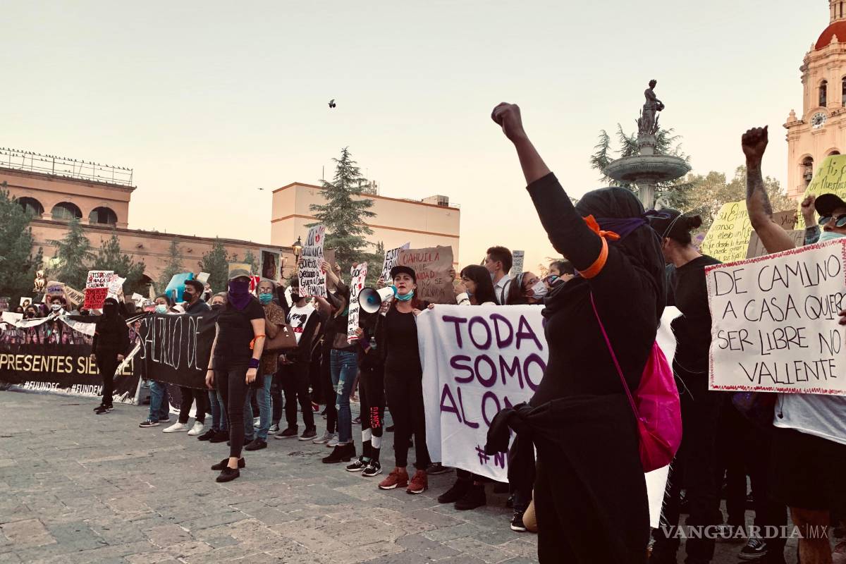 &quot;¡Ni una más!&quot;: Marchan nuevamente en Saltillo por el feminicidio de Alondra
