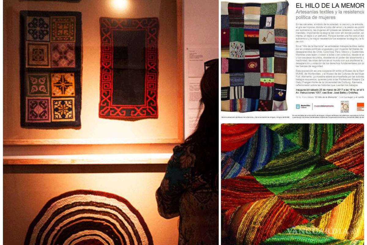 Mujeres latinoamericanas exponen sus historias con hilo y aguja