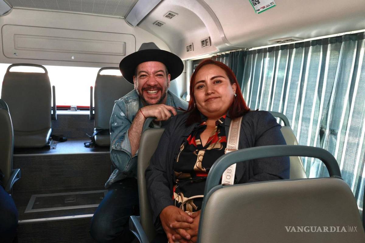 Recorre ‘El Faisy’ la ciudad de Saltillo a bordo del transporte gratuito ‘Aquí Vamos Gratis’