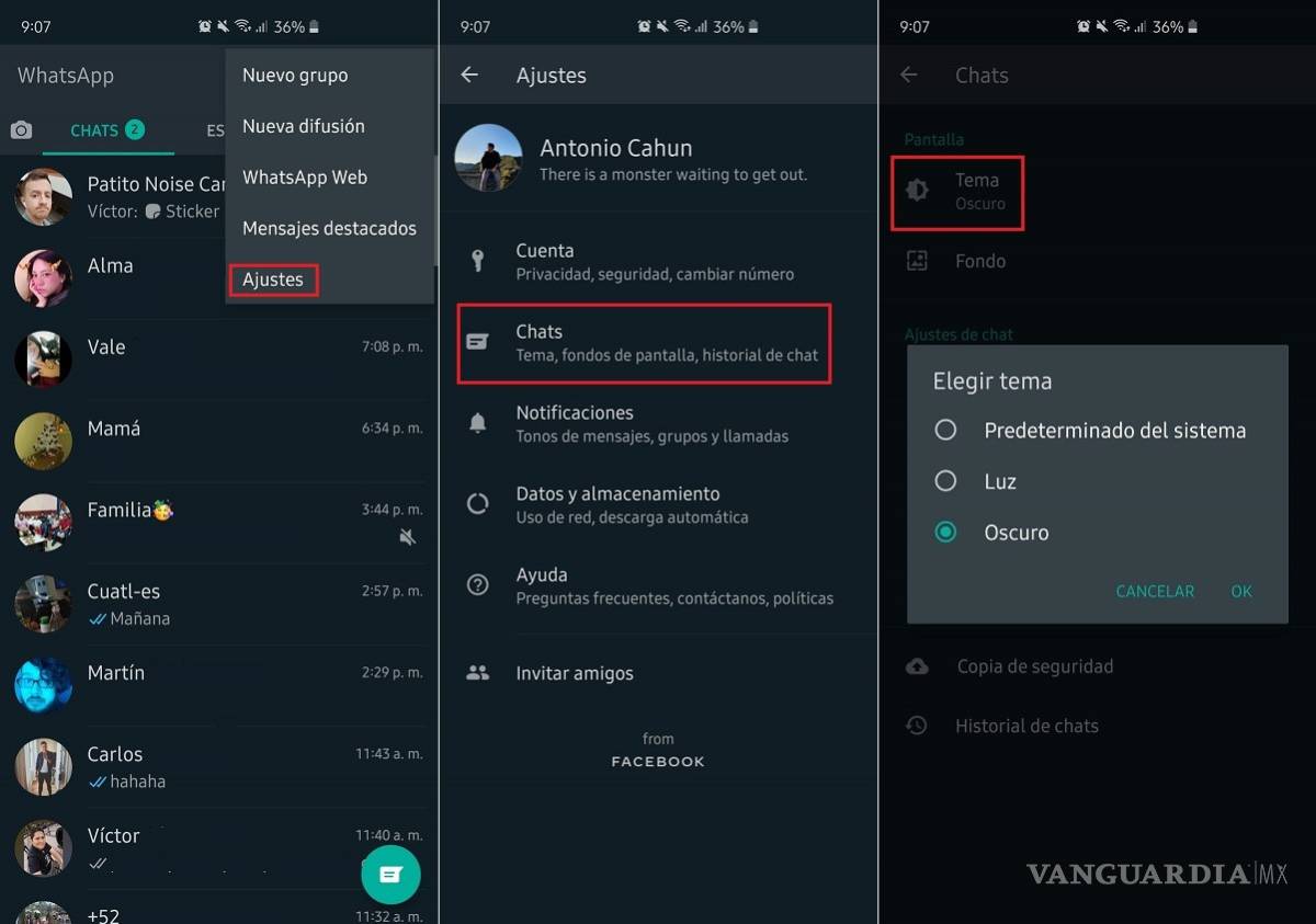 $!Llegó el modo oscuro a WhatsApp... aunque aún no para todos